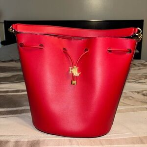 Ralph Lauren Scarlet Red Shoulder Bag